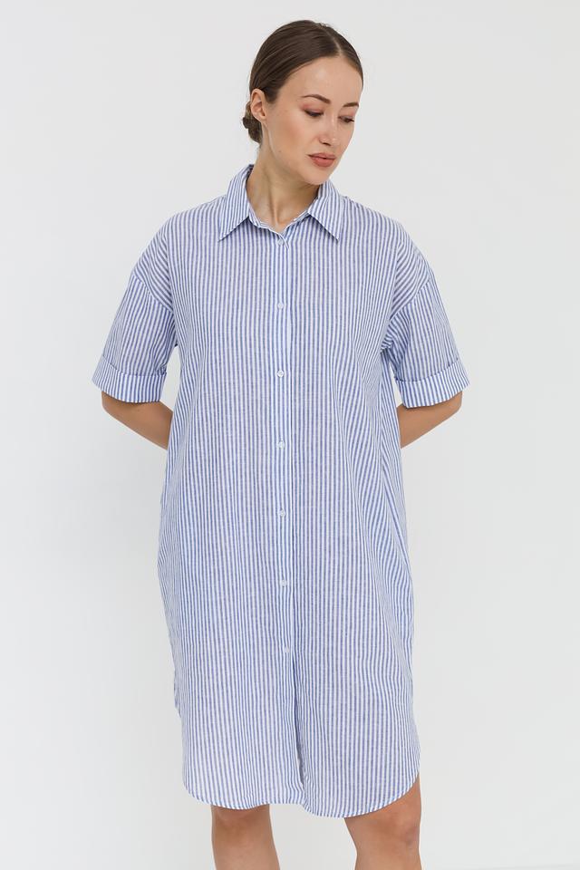 Платье-рубашка UNQ в полоску
