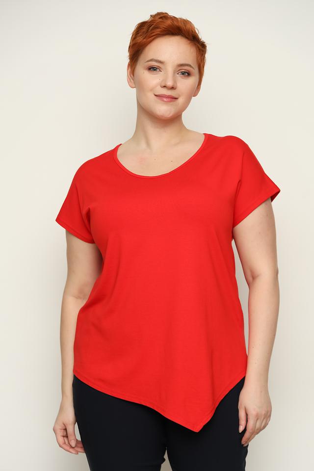 Блуза Doris Streich асимметричный крой красный
