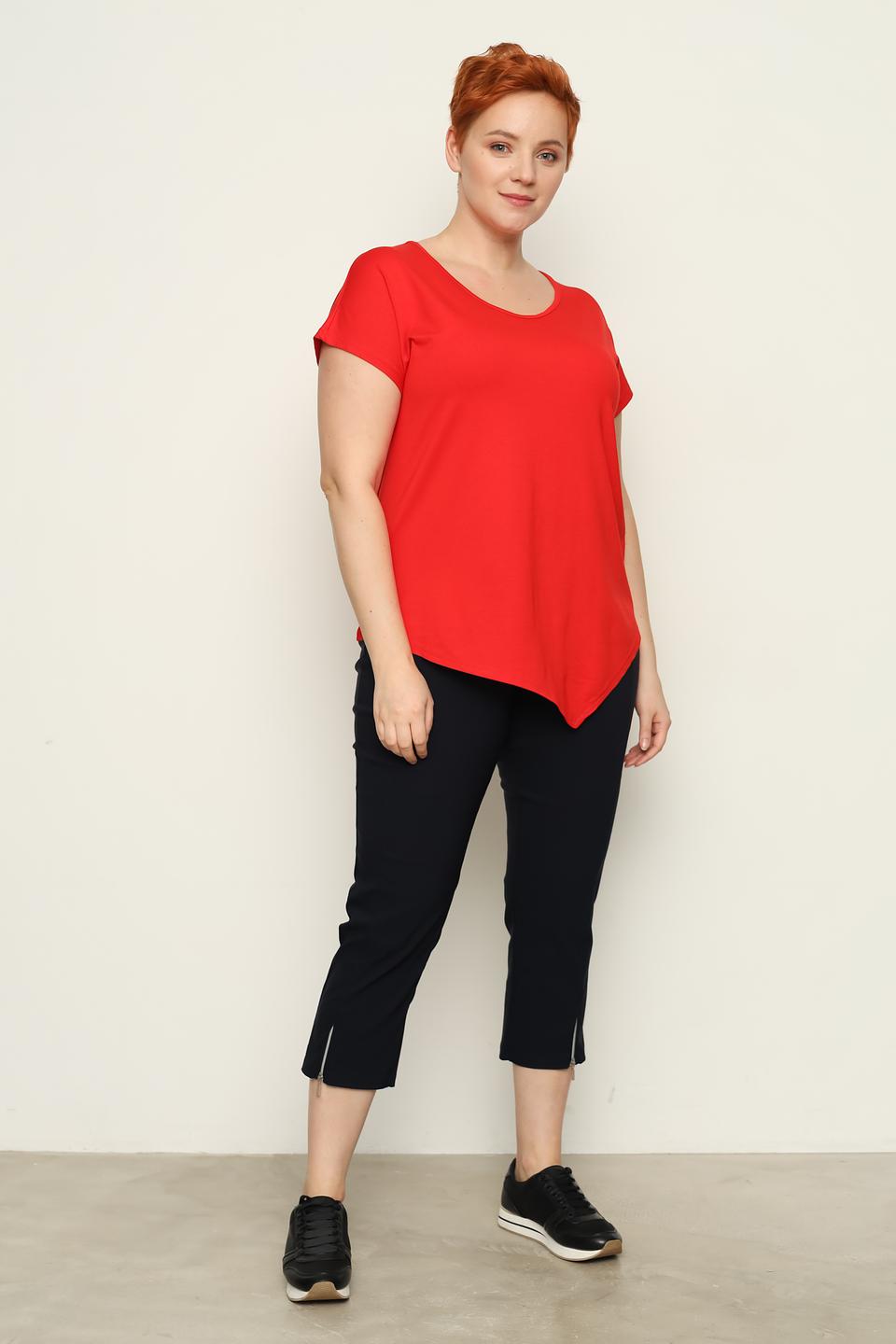 Блуза Doris Streich асимметричный крой красный