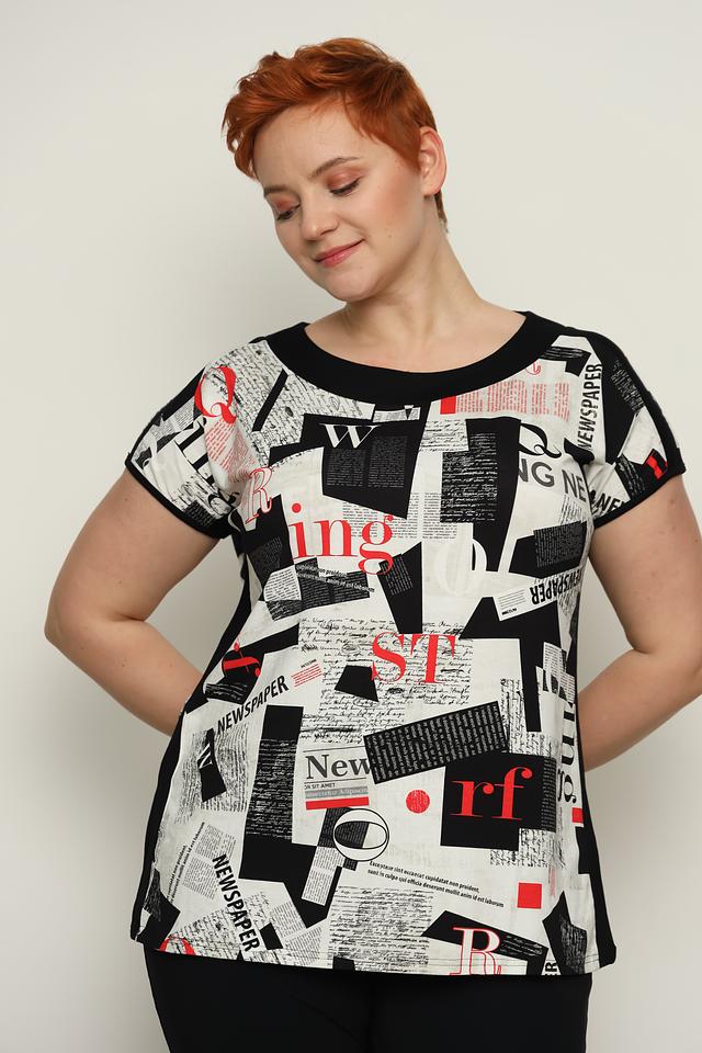Футболка Doris Streich с принтом газет