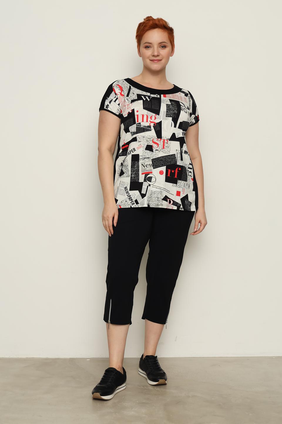 Футболка Doris Streich с принтом газет