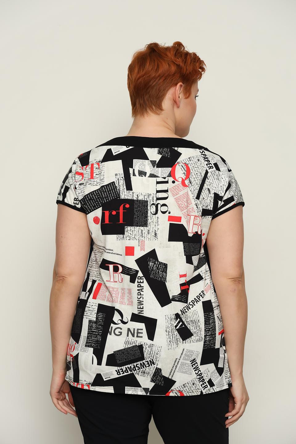 Футболка Doris Streich с принтом газет