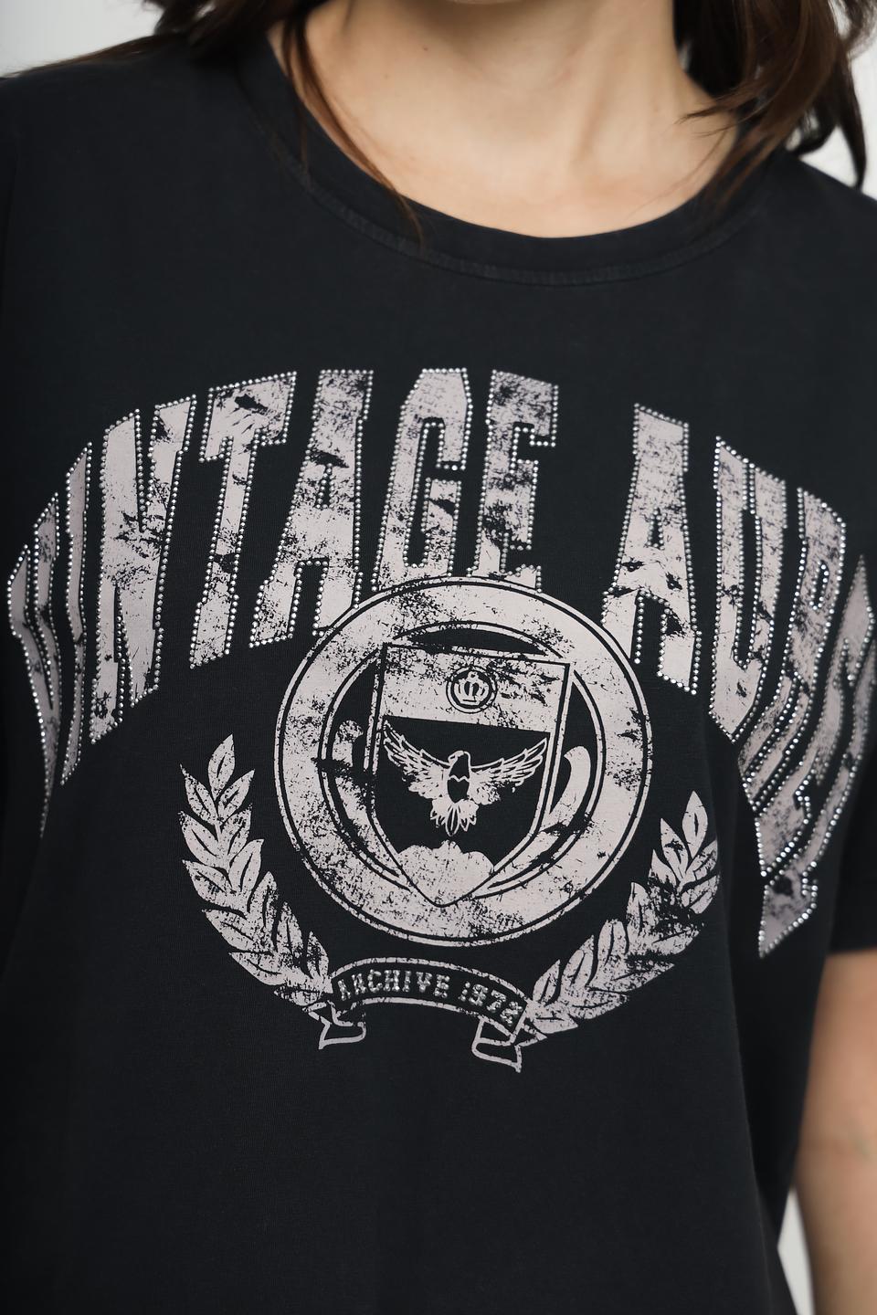 Футболка Marc Aurel с принтом чёрный