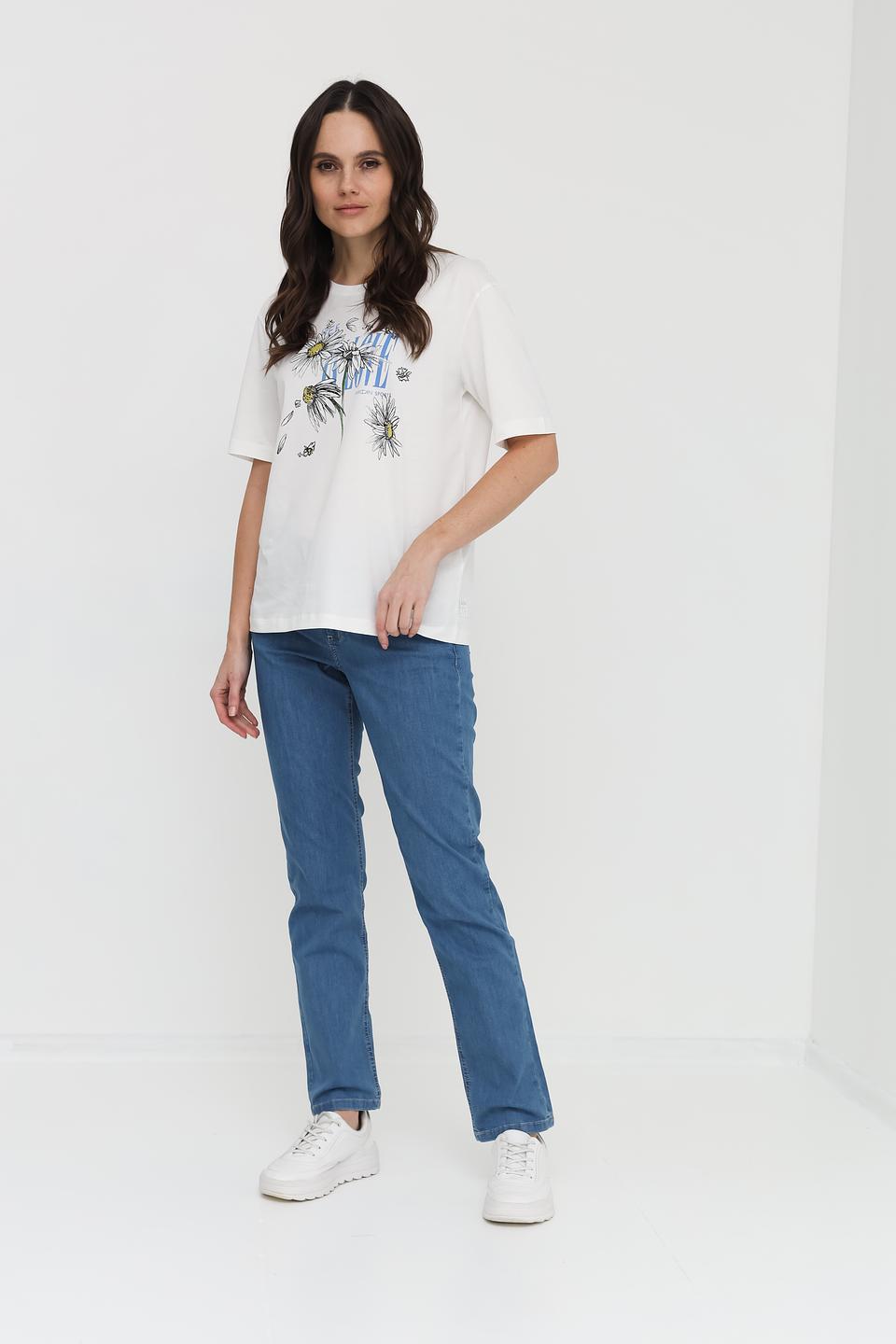 Джинсы Angels прямого кроя голубые