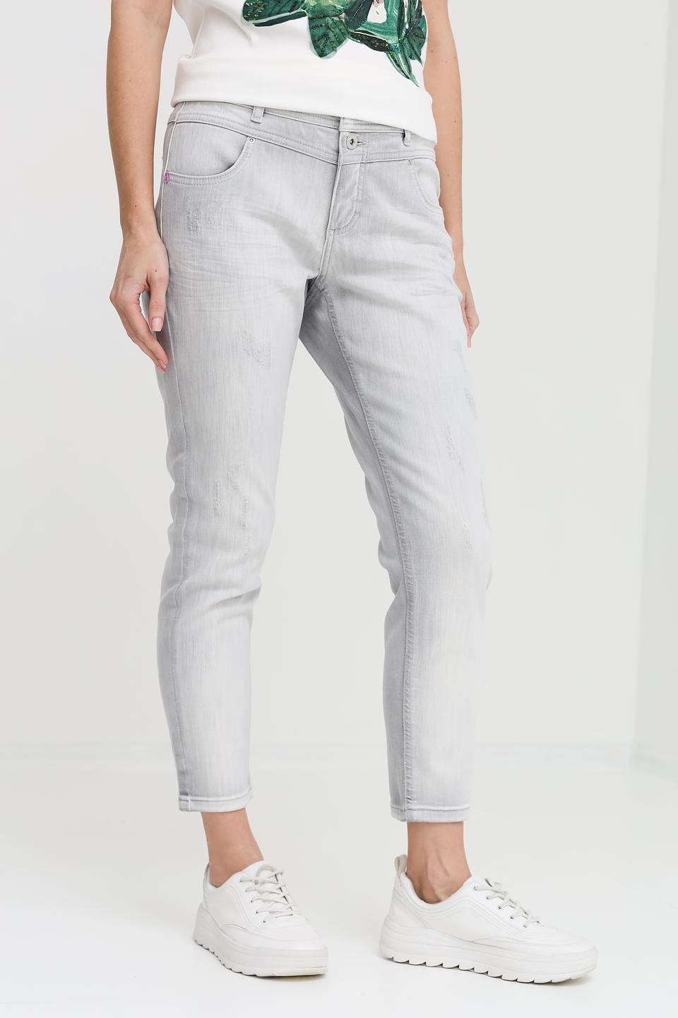 Джинсы Angels с потертостями серые