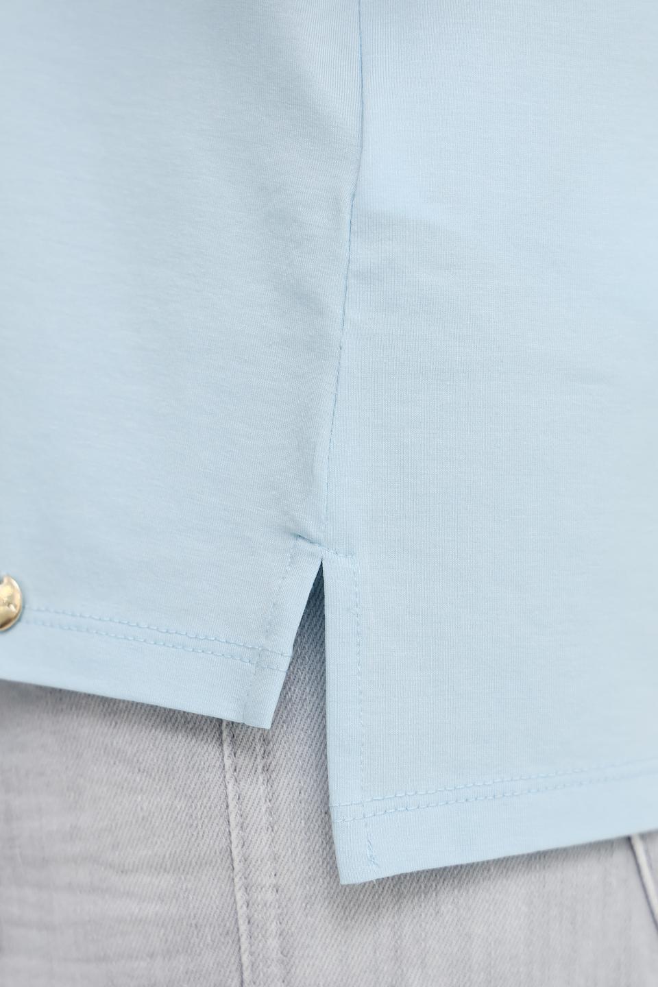 Футболка Marc Cain с карманом голубая