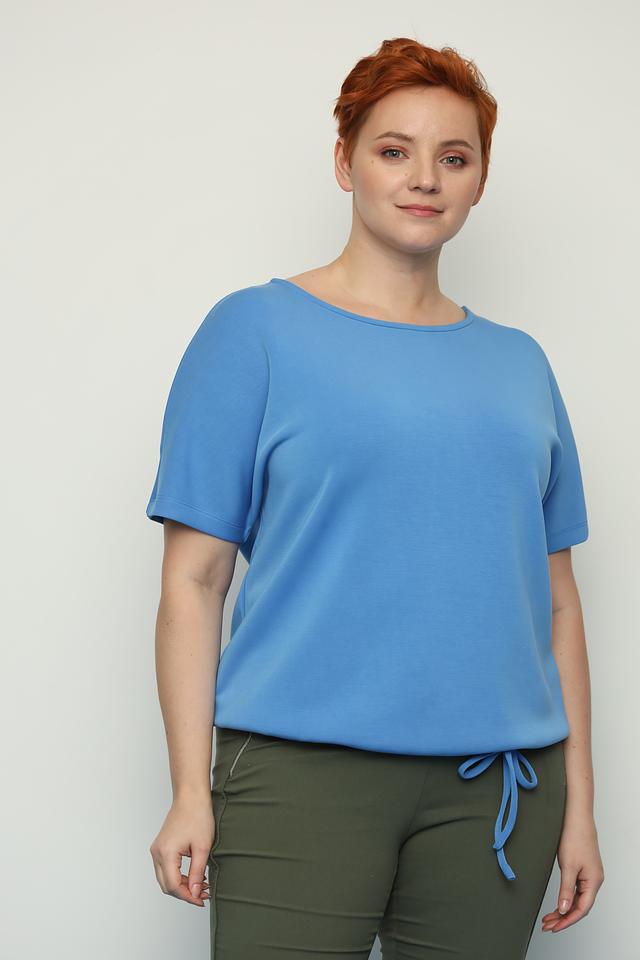 Блуза Samoon голубая с завязками