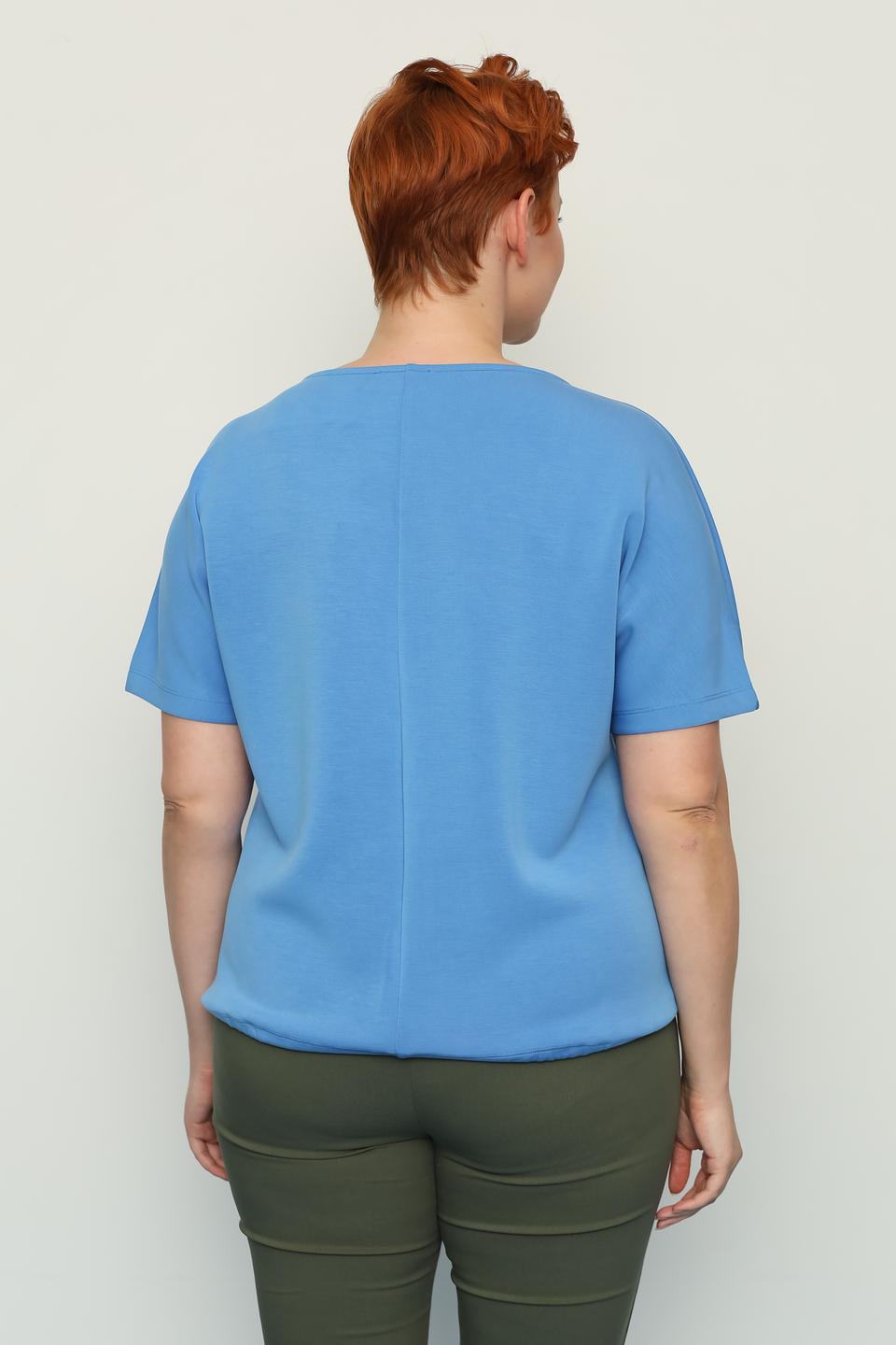 Блуза Samoon голубая с завязками
