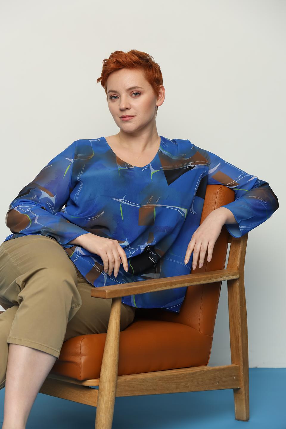 Блуза Samoon с абстрактным принтом