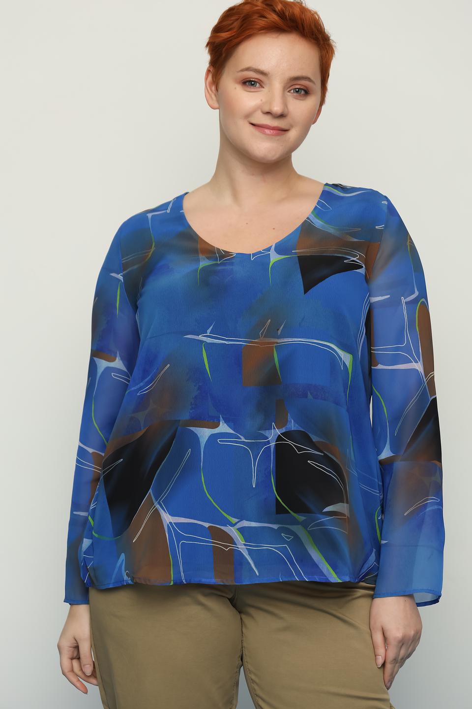 Блуза Samoon с абстрактным принтом