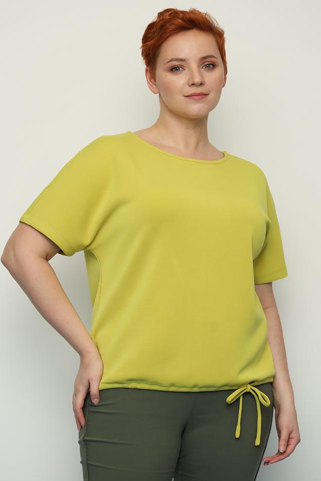 Блуза Samoon лайм с коротким рукавом