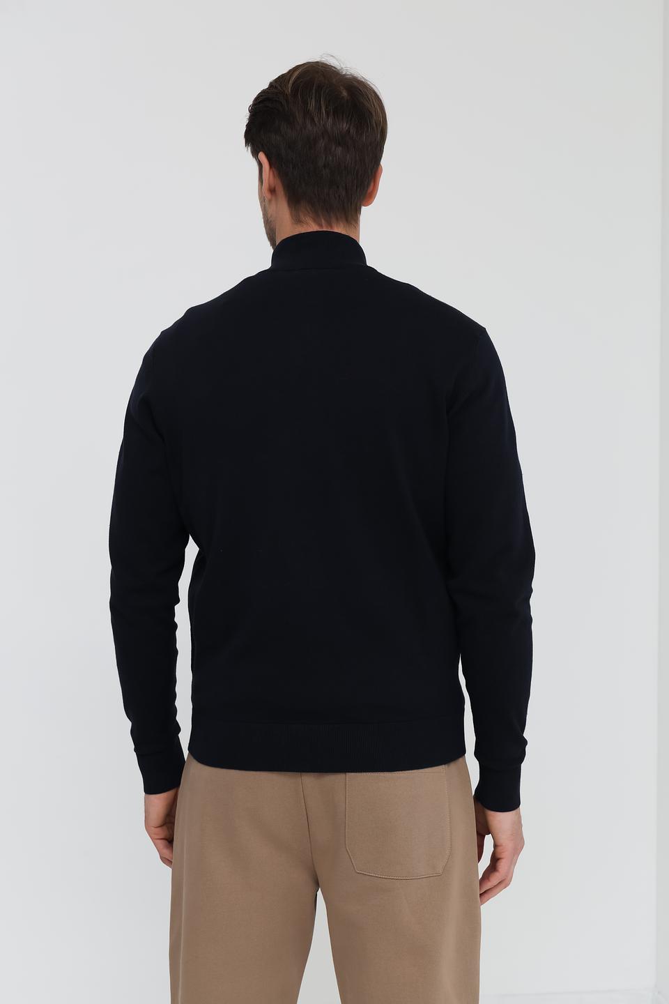 Кардиган Bugatti чёрный на молнии