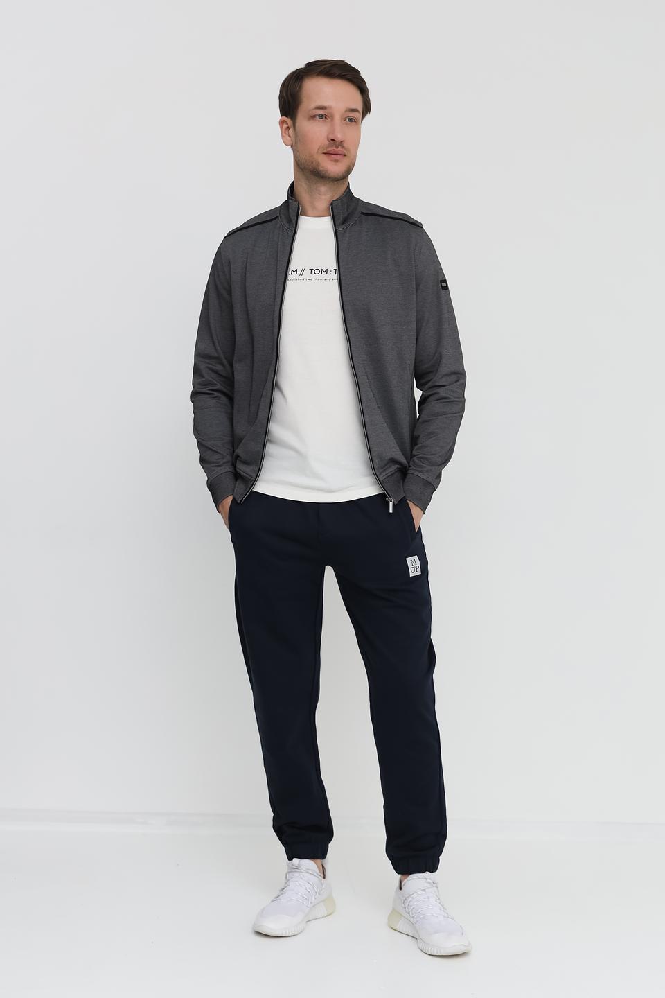 Кардиган Bugatti серый меланж