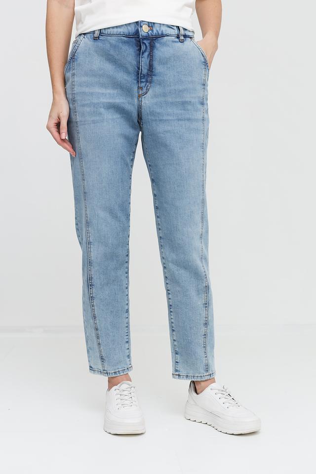 Джинсы Marc Cain с декоративной строчкой голубые