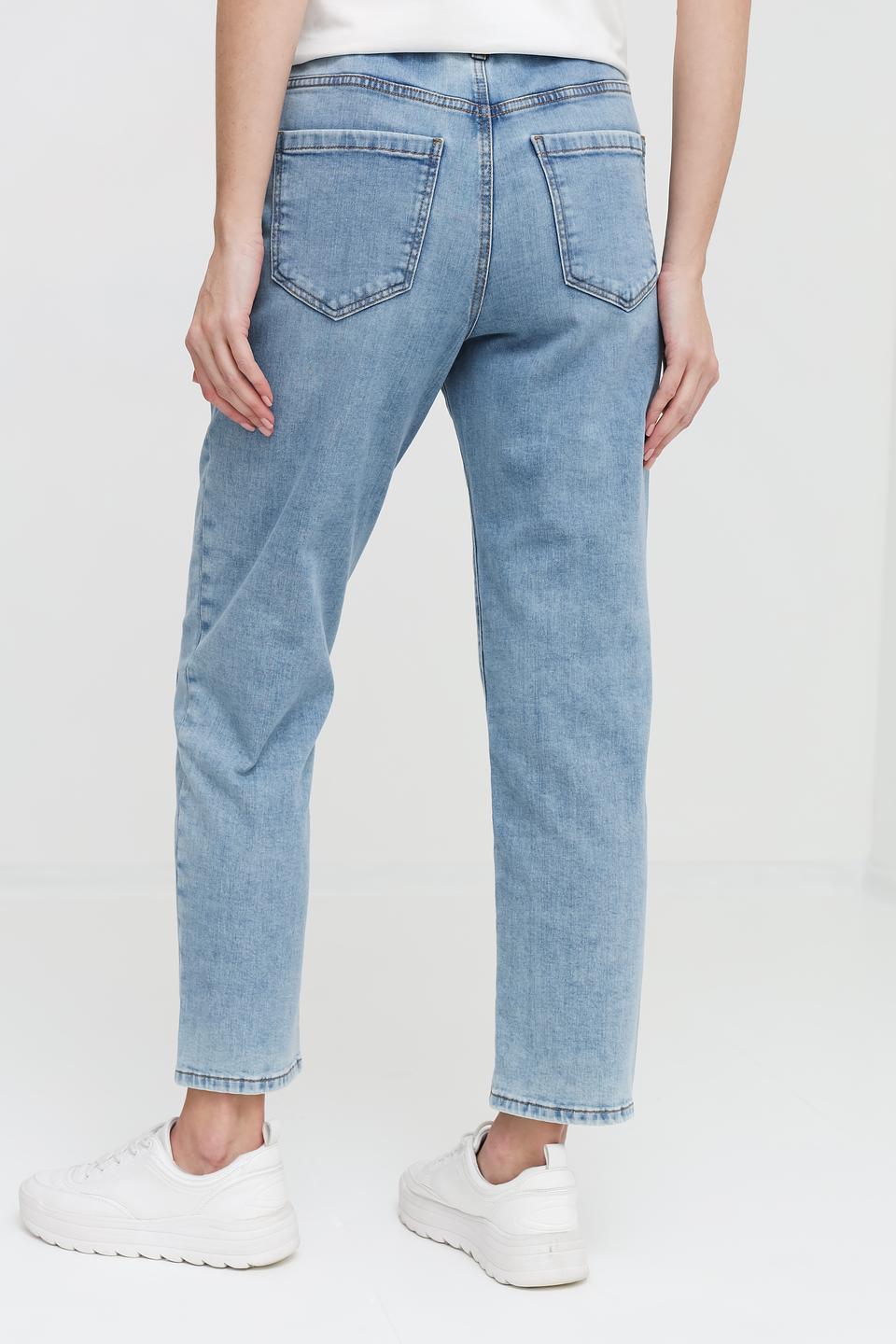 Джинсы Marc Cain с декоративной строчкой голубые