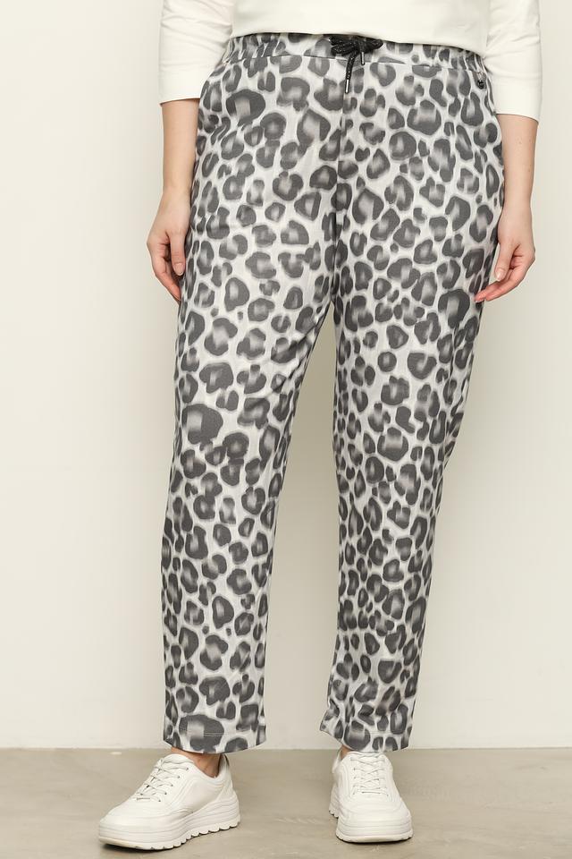 Брюки Frapp с леопардовым принтом