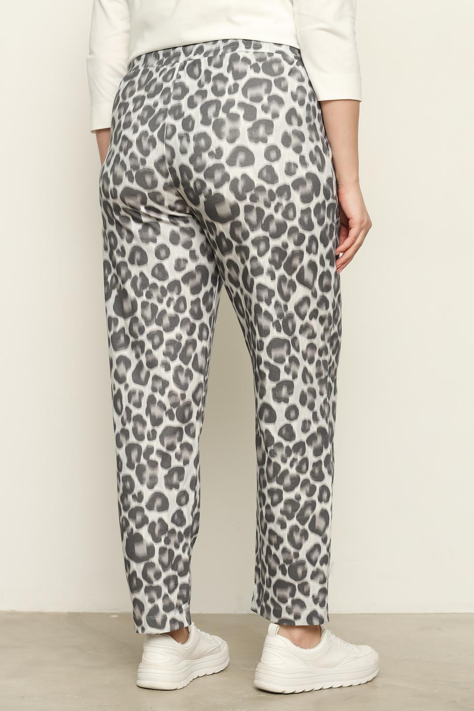 Брюки Frapp с леопардовым принтом