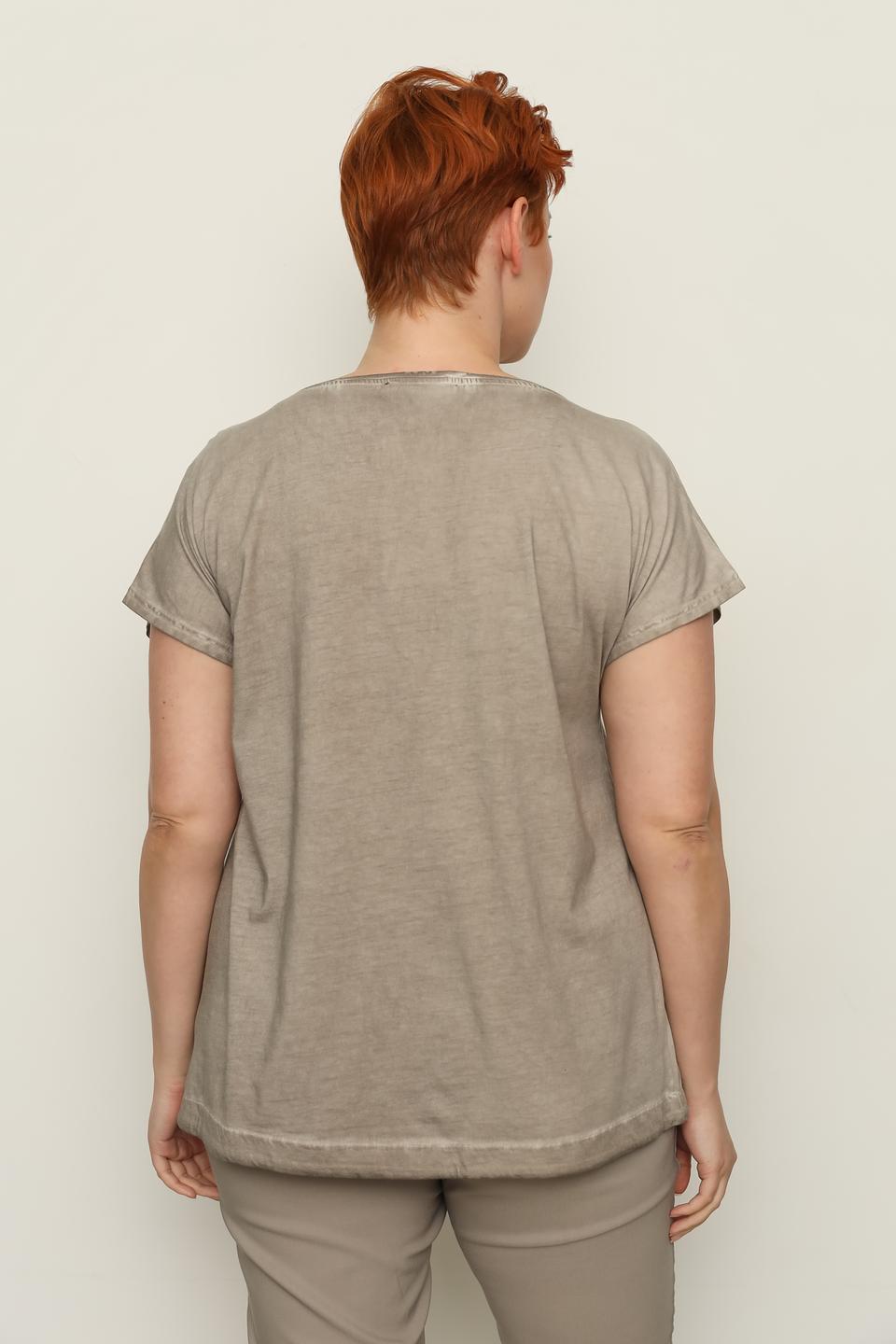 Блуза Doris Streich с принтом серая