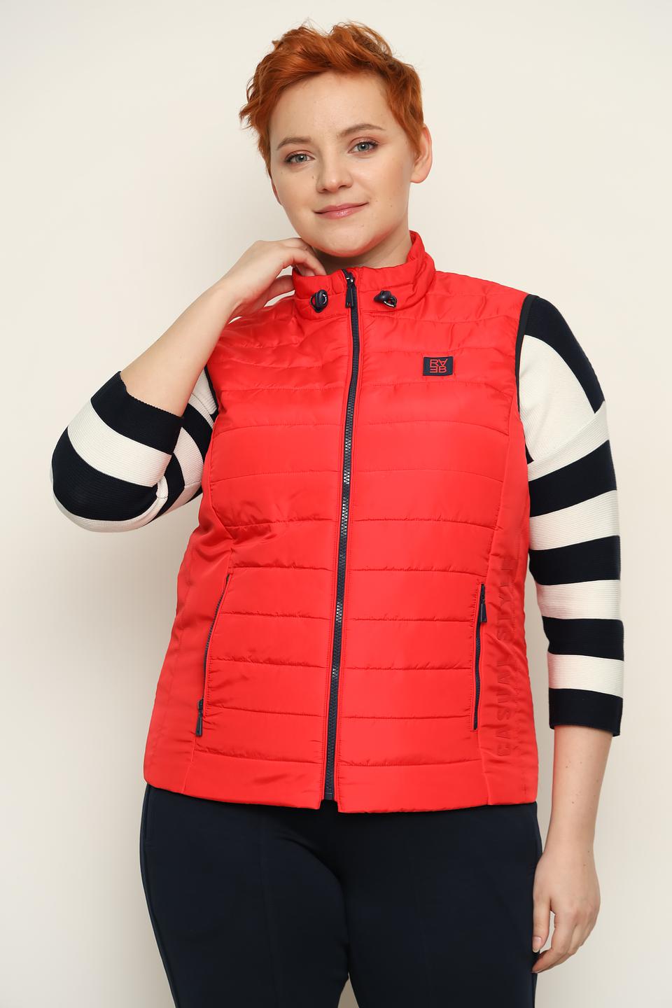 Жилет Rabe collection красный стеганый