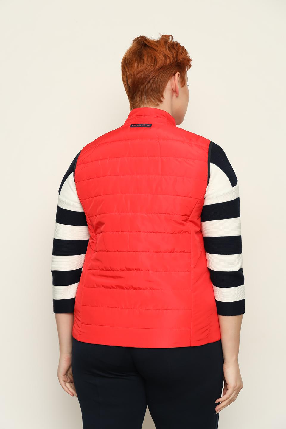 Жилет Rabe collection красный стеганый