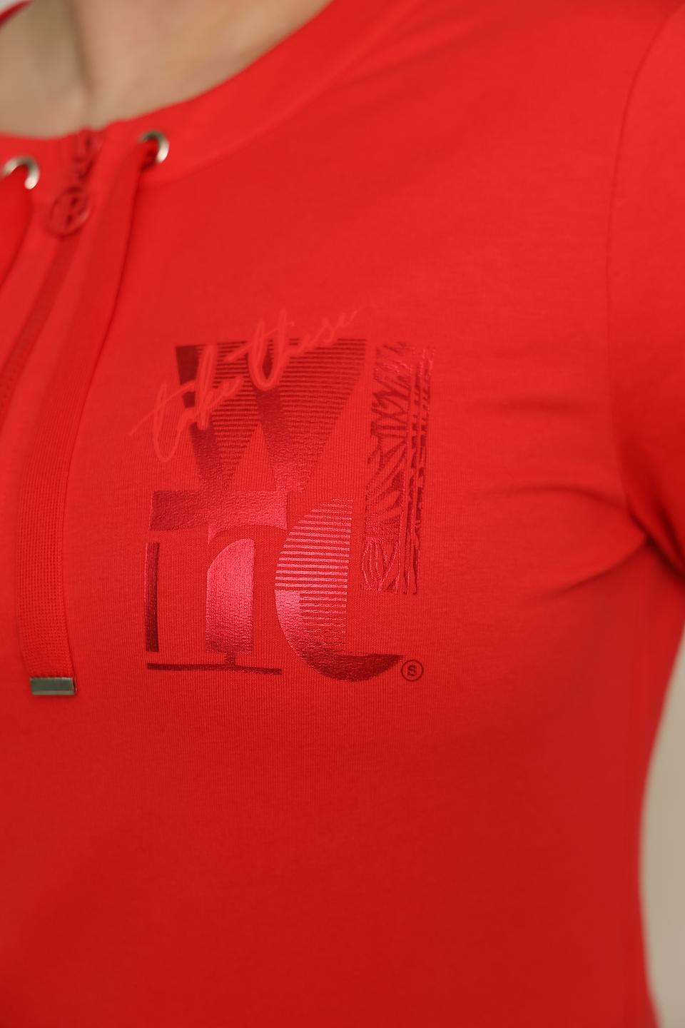 Платье Thomas Rabe алое с логотипом