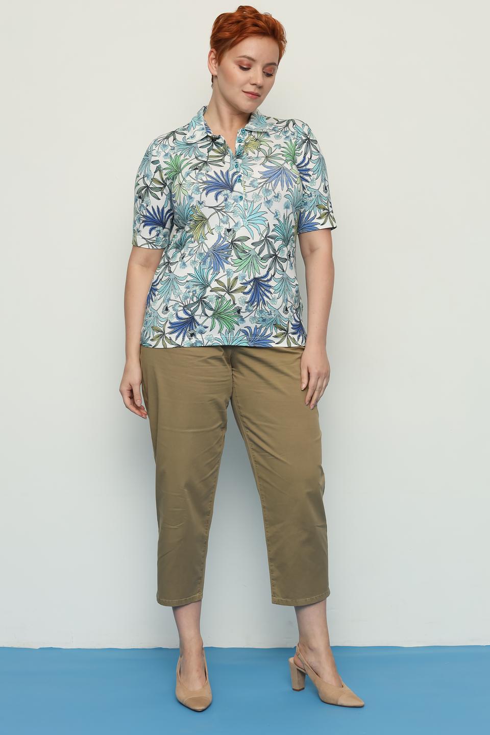 Брюки кюлоты Oui хаки