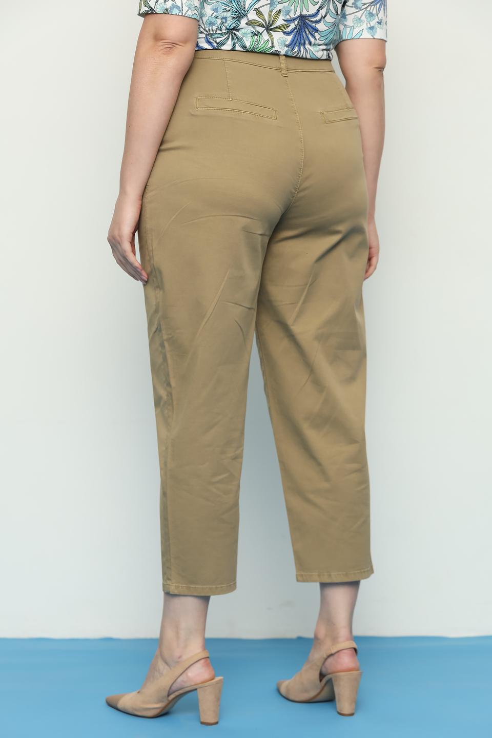 Брюки кюлоты Oui хаки