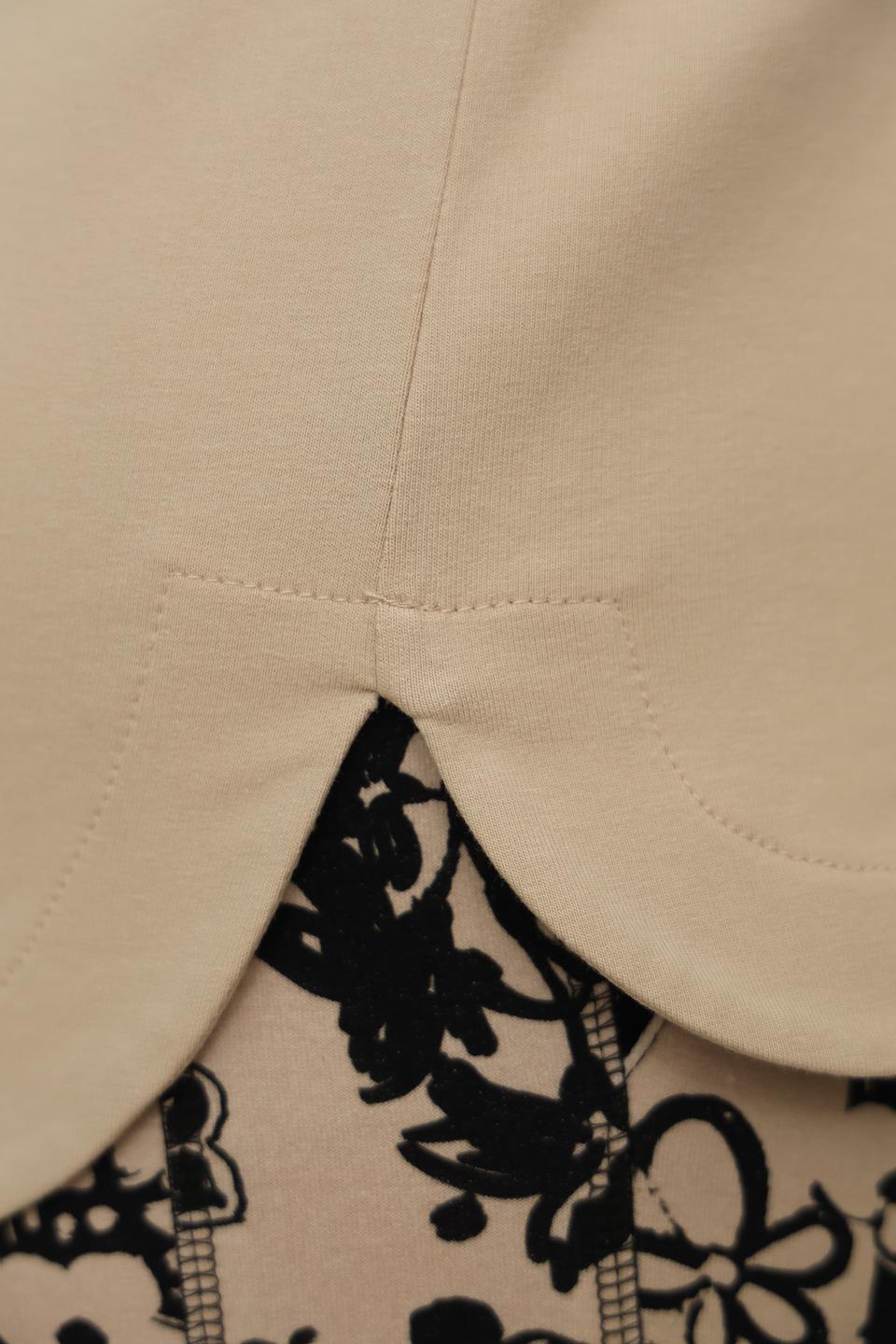 Футболка Thomas Rabe с принтом бежевая