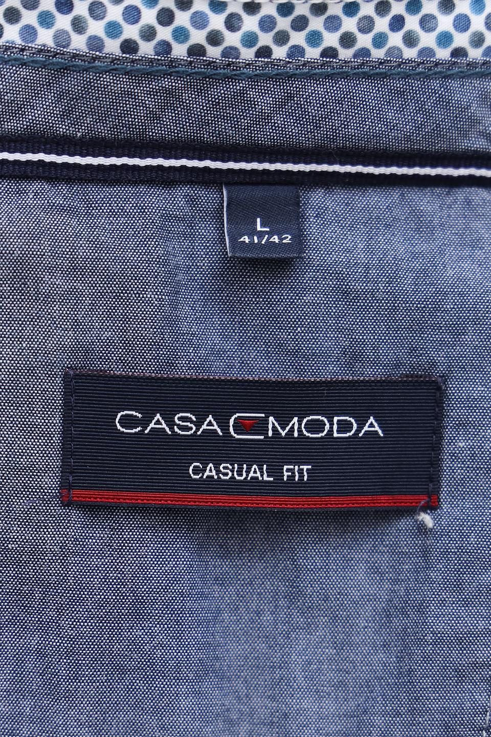 Рубашка Casa Moda в клетку голубая