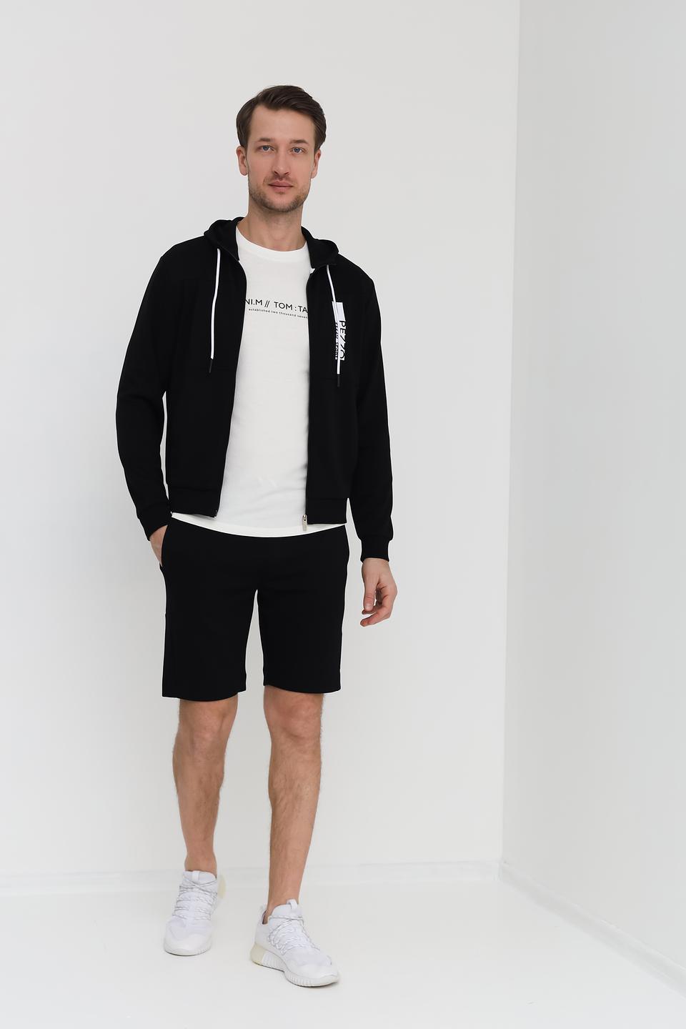 Кардиган Pezzo чёрный на молнии