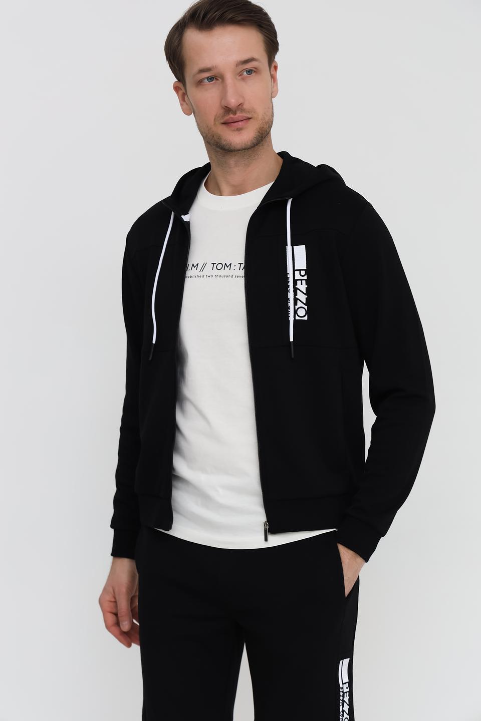 Кардиган Pezzo чёрный на молнии