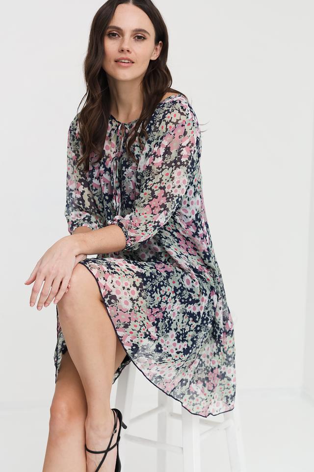 Платье Pezzo с цветочным принтом