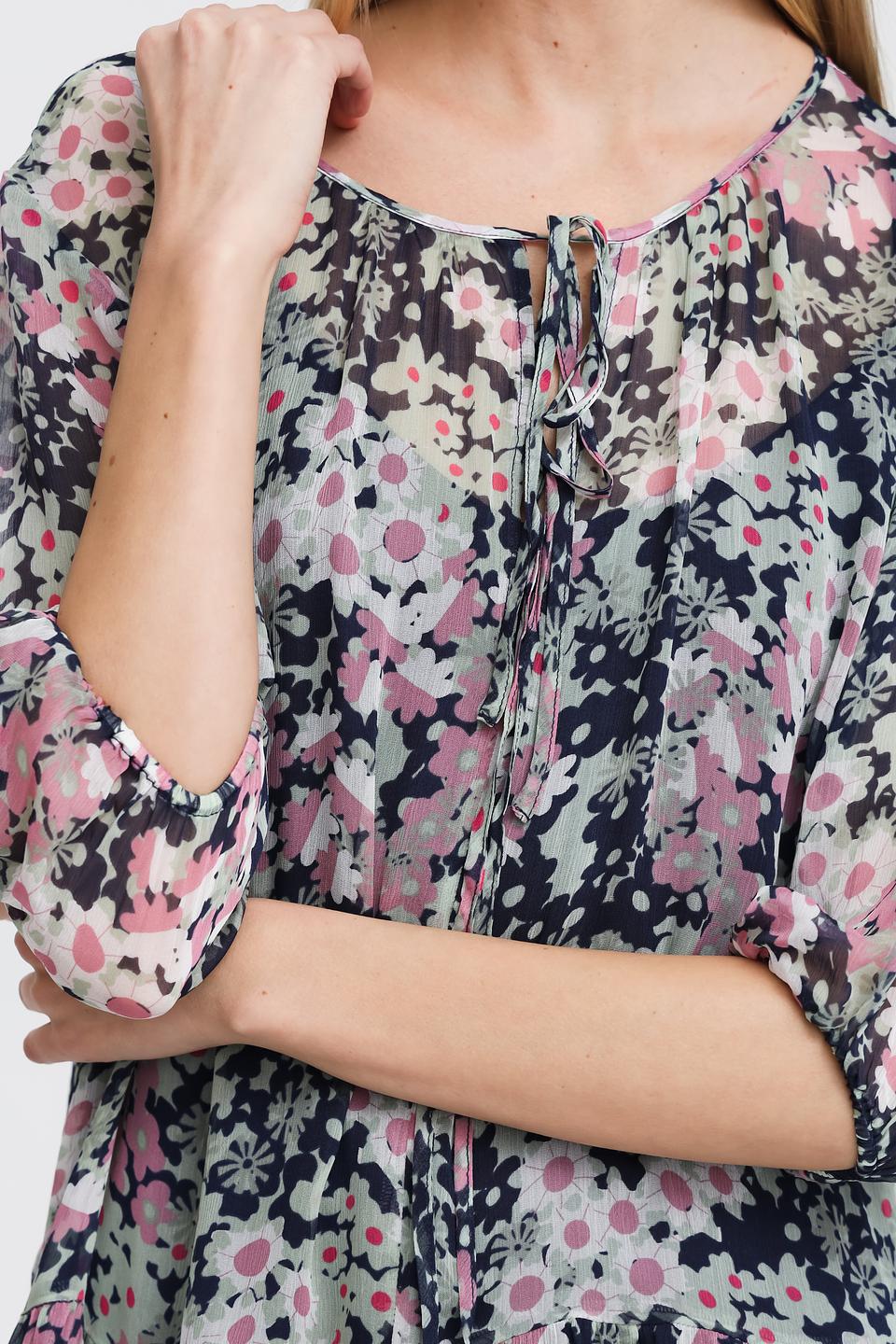 Платье Pezzo с цветочным принтом