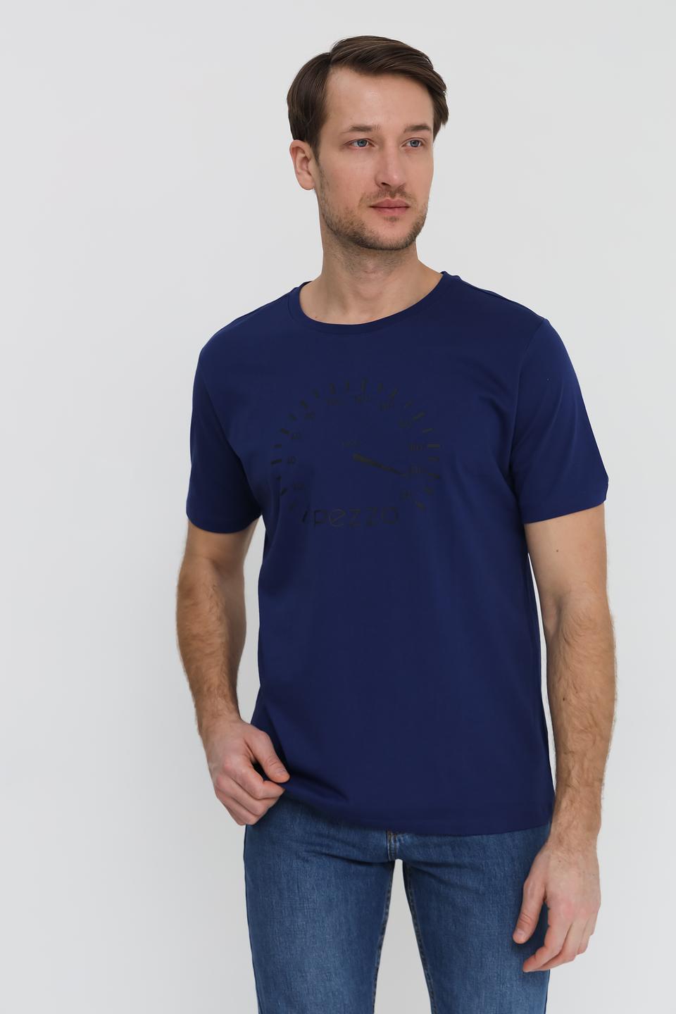 Футболка Pezzo синяя с логотипом