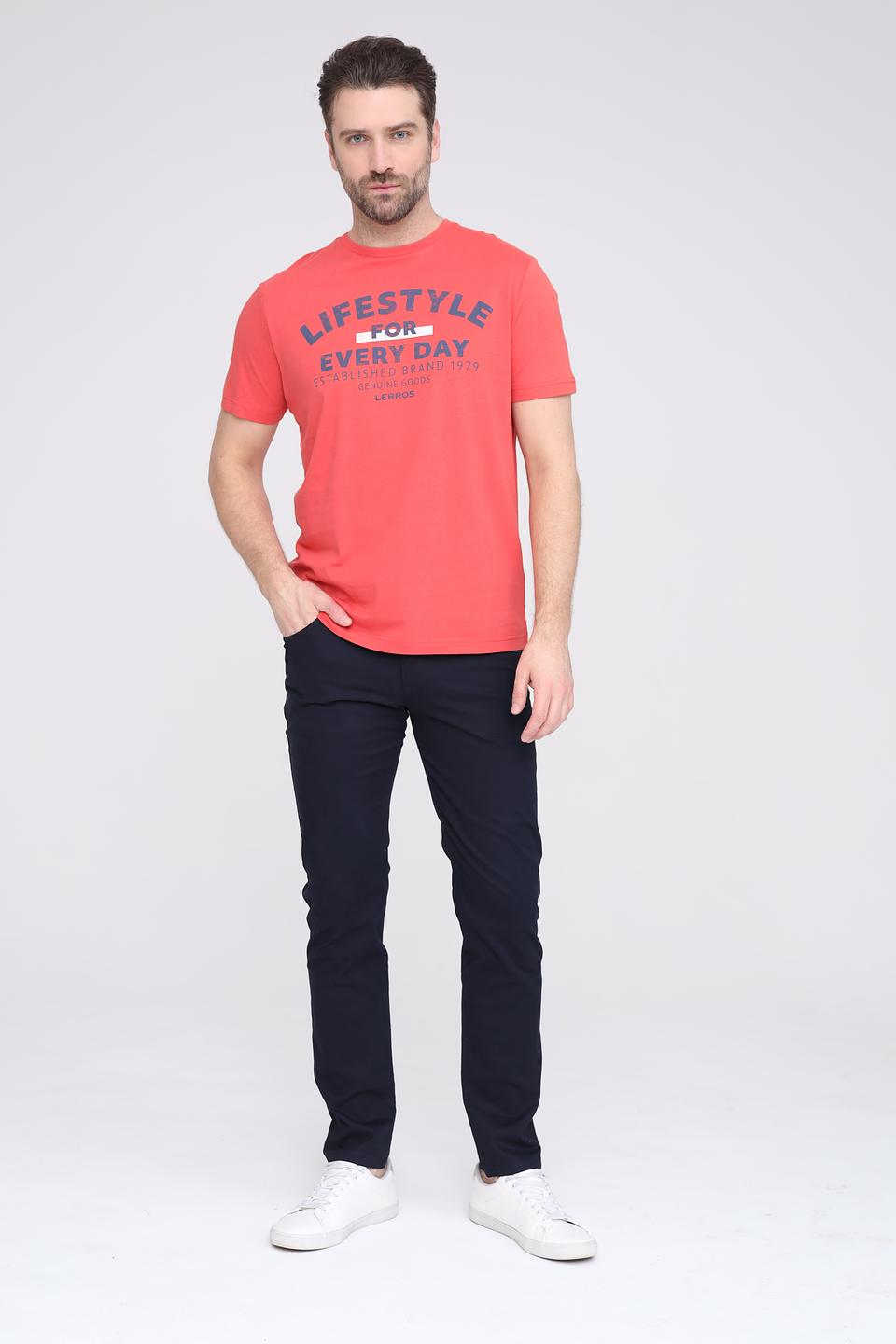 Футболка Lerros с принтом коралловая