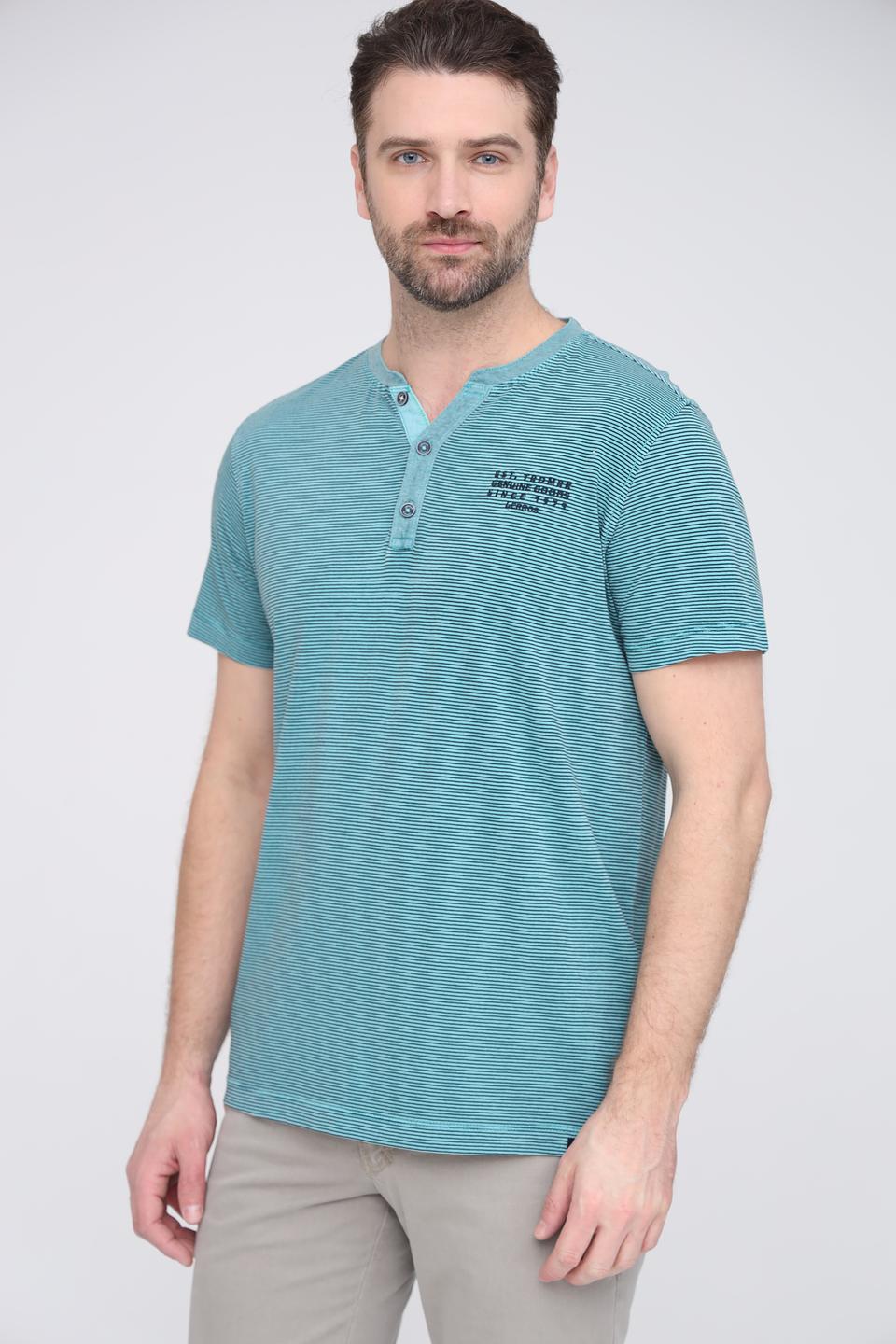 Поло Lerros в полоску бирюзовый