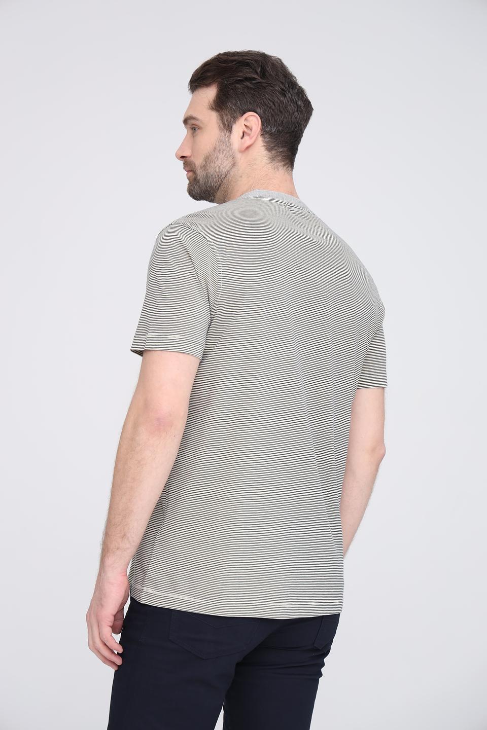 Поло Lerros в полоску серое