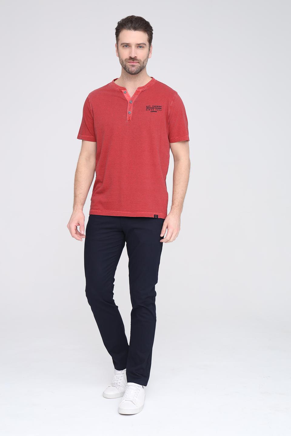 Поло Lerros в полоску красный