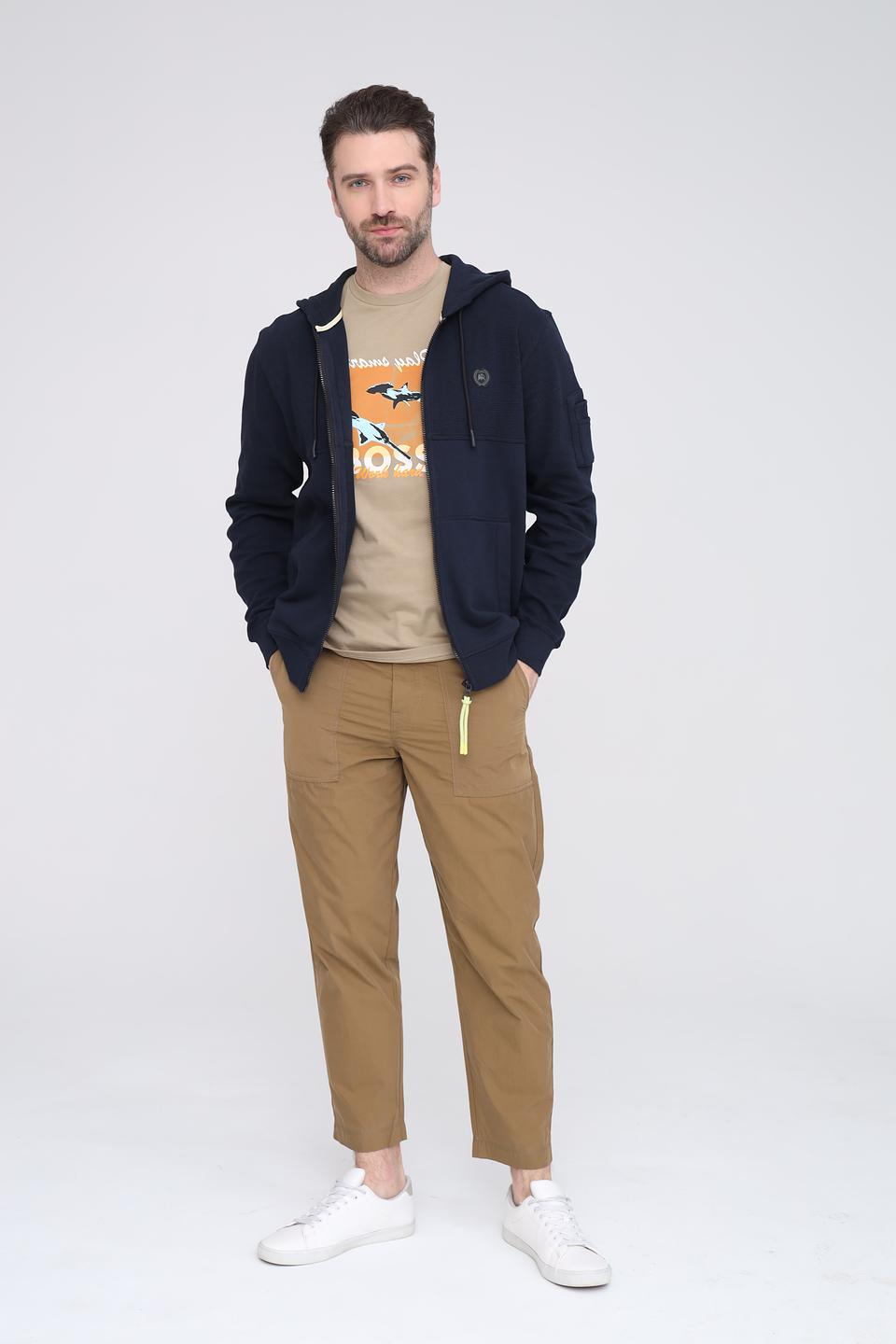 Кардиган Lerros с капюшоном темно-синий