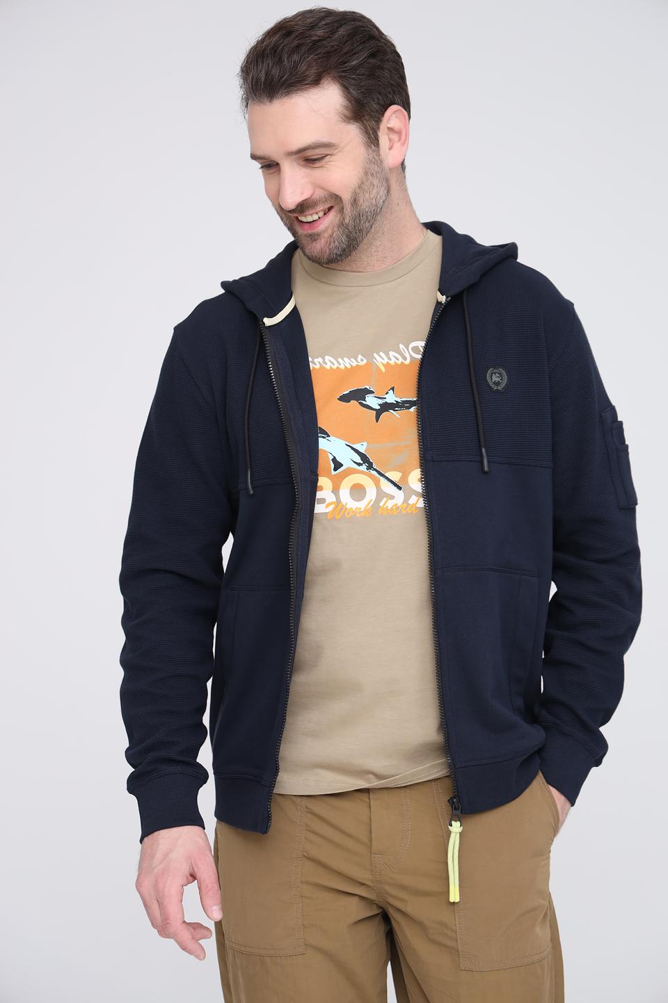 Кардиган Lerros с капюшоном темно-синий