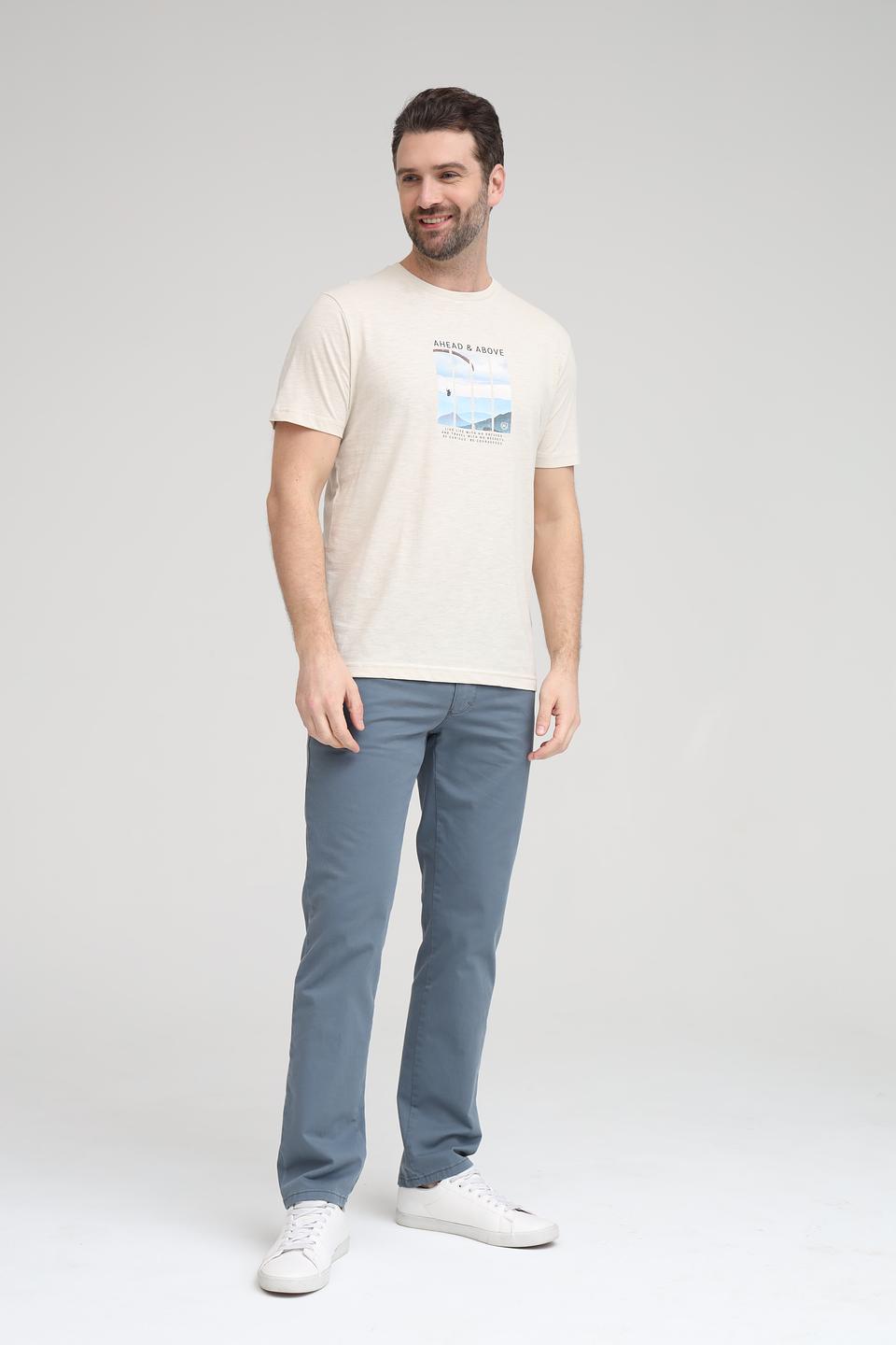 Футболка Lerros с принтом бежевая