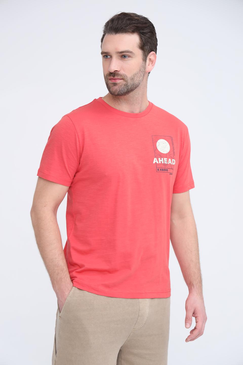 Футболка Lerros с принтом терракотовый