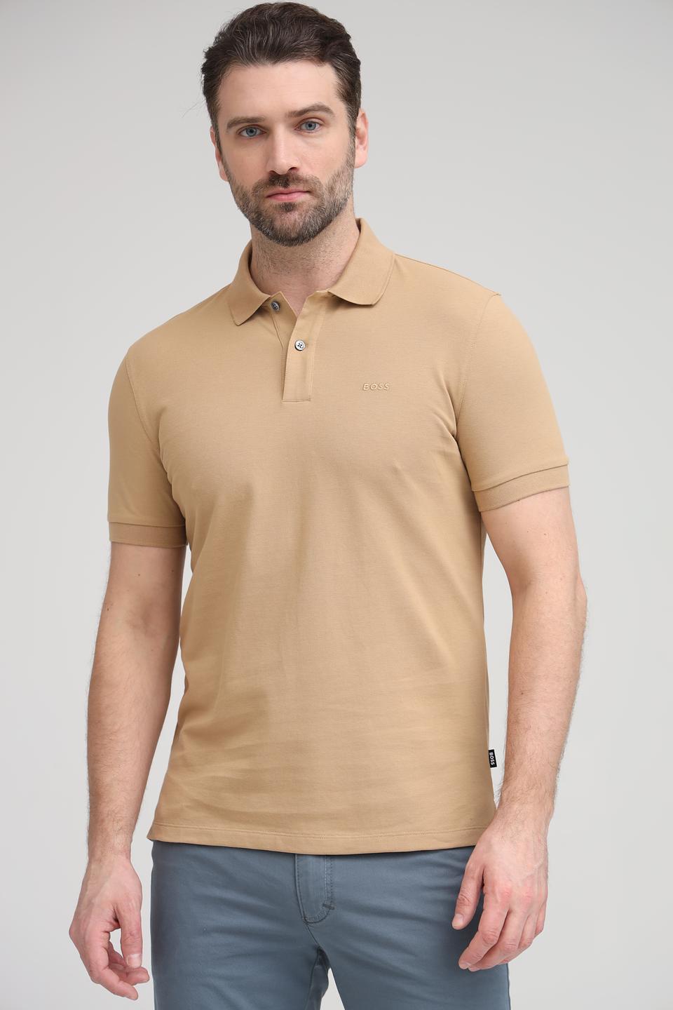 Поло Boss Black бежевое