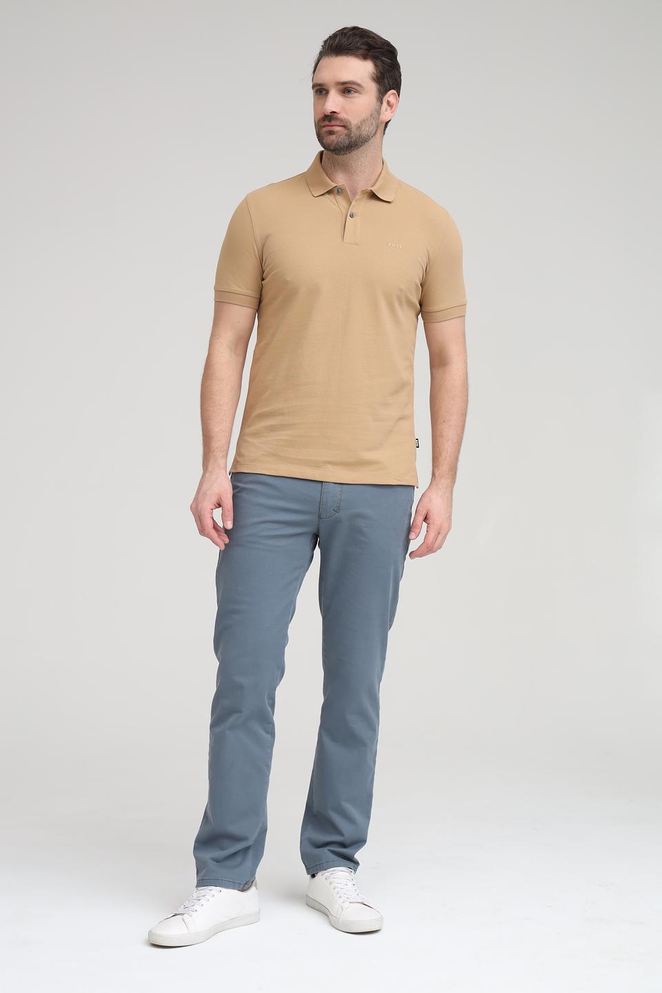 Поло Boss Black бежевое