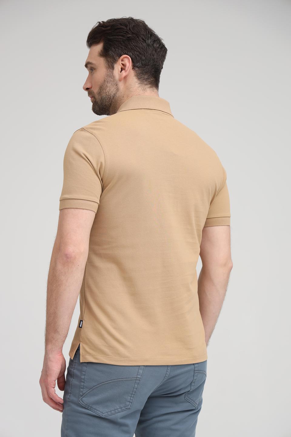 Поло Boss Black бежевое