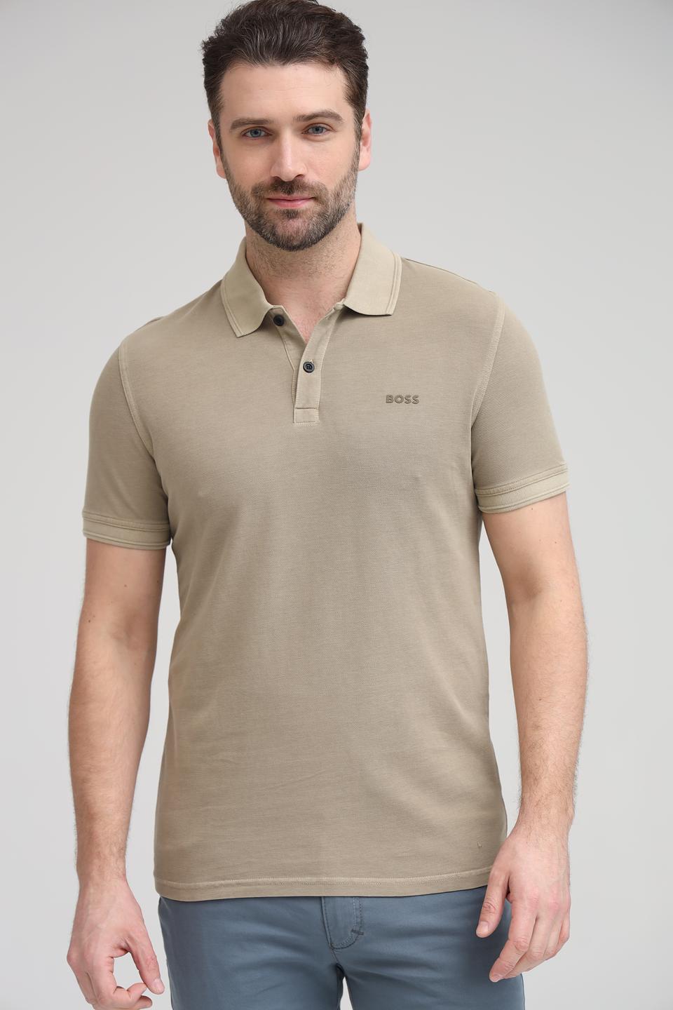 Поло Boss Orange бежевое