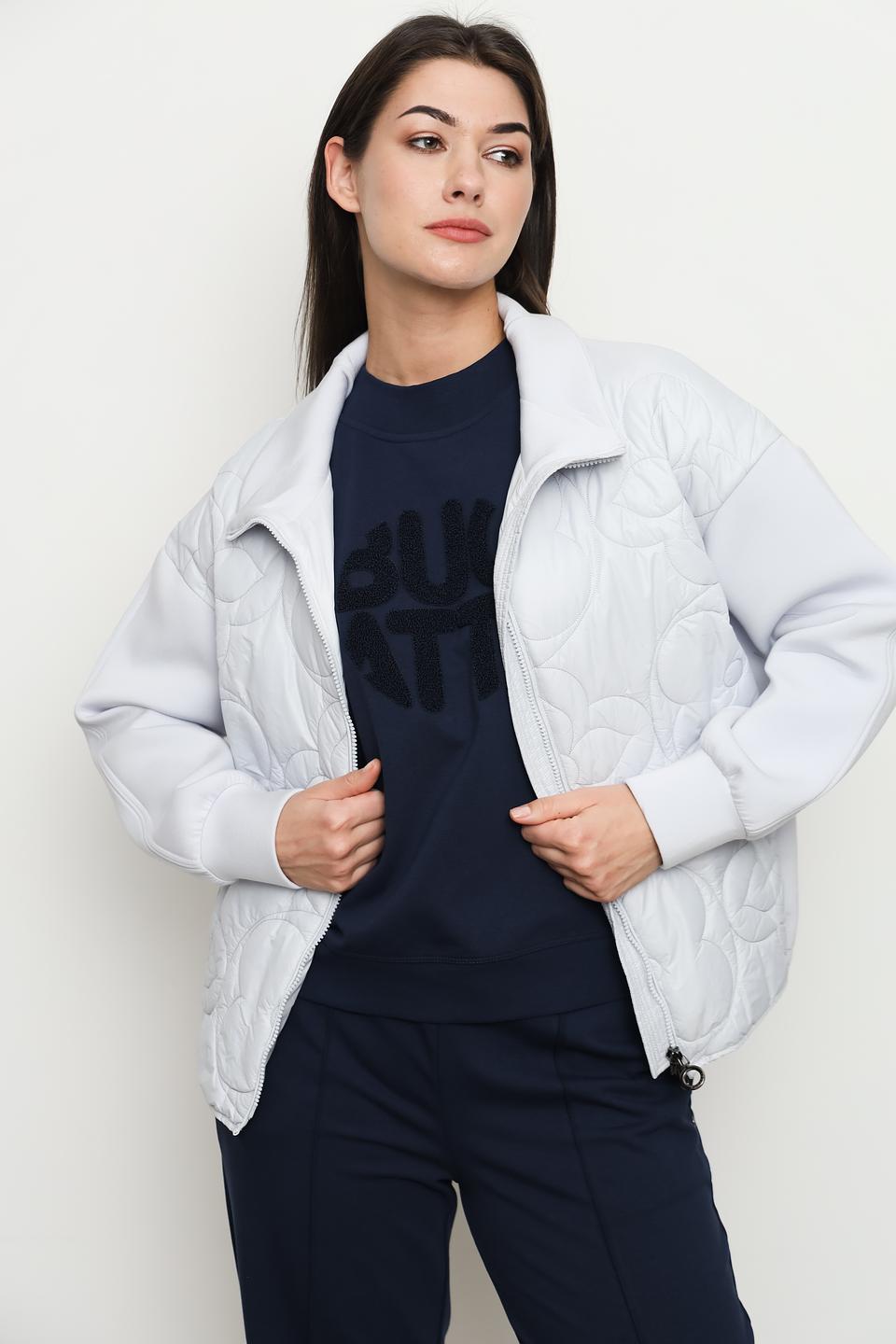 Куртка Bugatti стеганая светло-серая