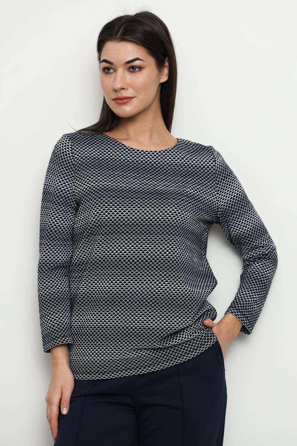 Пуловер Gerry Weber EDITION синий с принтом