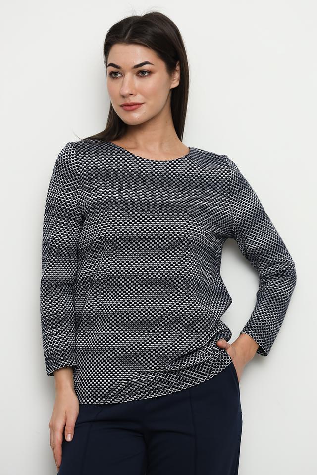 Пуловер Gerry Weber EDITION синий с принтом