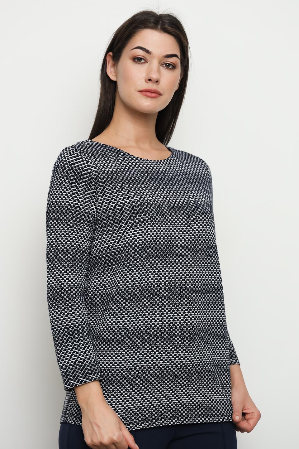 Пуловер Gerry Weber EDITION синий с принтом